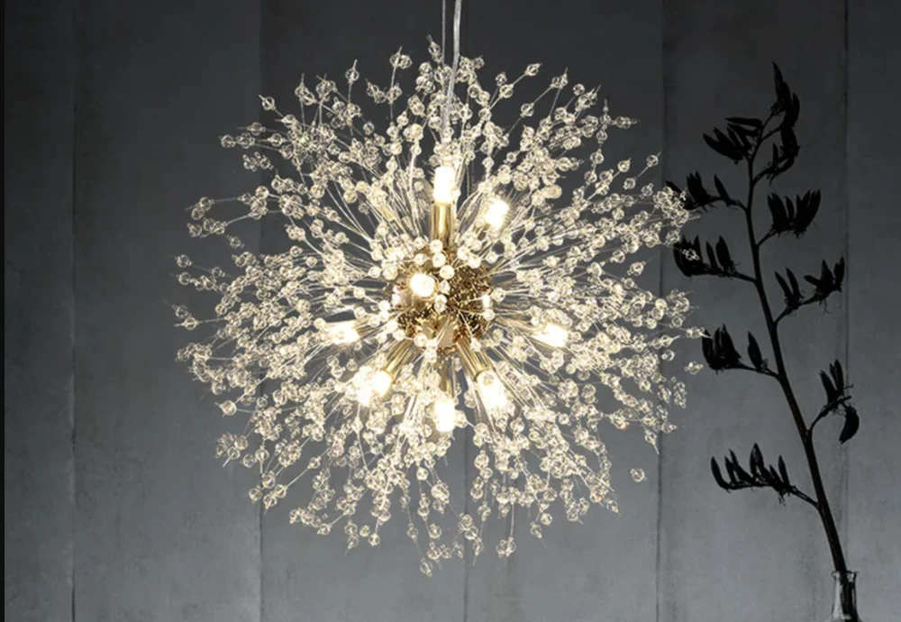 round modern crystal chandelier